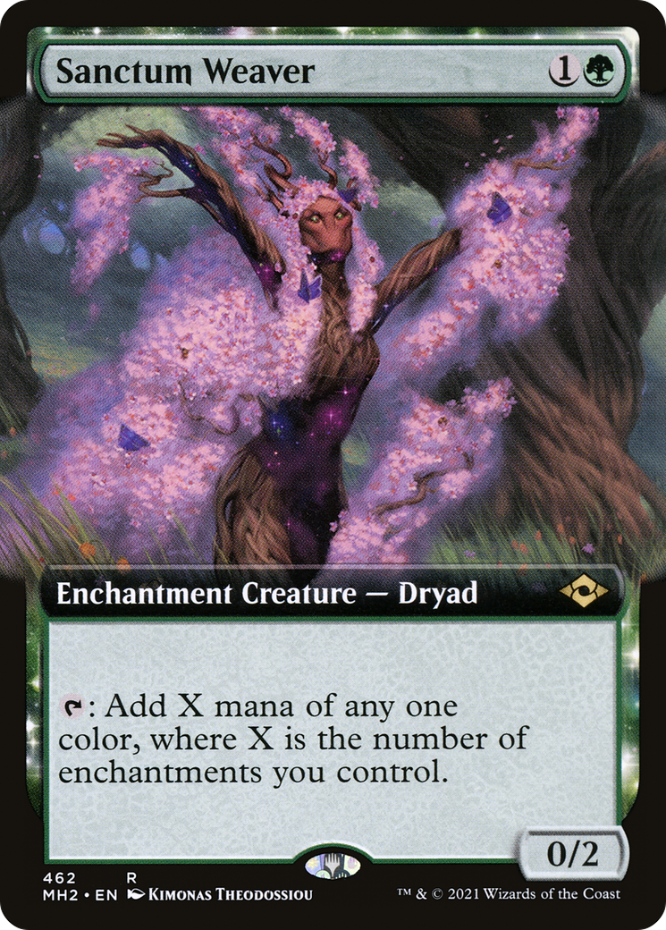 Sanctum Weaver (MH2-462) - Modern Horizons 2: (Extended Art, enchantment) Foil