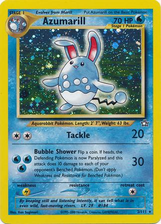 Azumarill 002/null - Neo Genesis Unlimited Holofoil