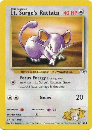 Lt. Surge's Rattata 082/132 - Gym Heroes Unlimited