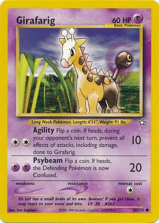 Girafarig 058/111 - Neo Genesis Unlimited
