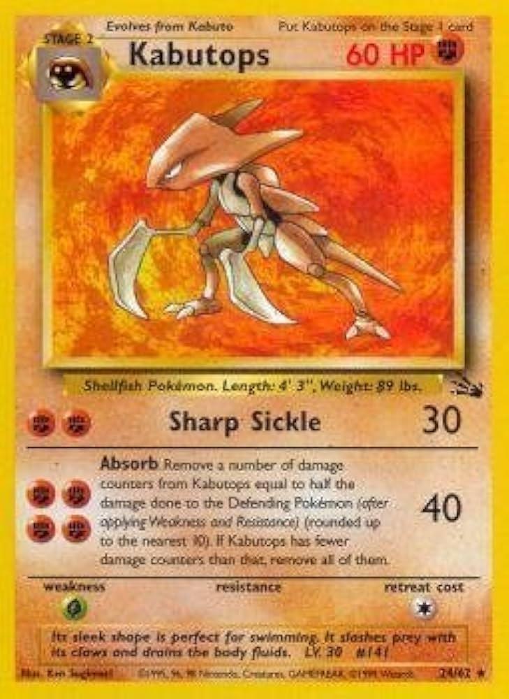 Kabutops 024/62 - Fossil Unlimited