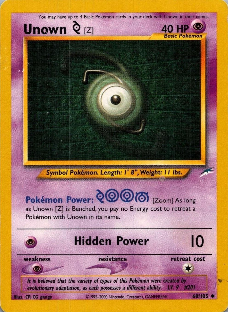 Unown [Z] 060/105 - Neo Destiny Unlimited