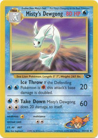 Misty's Dewgong 054/132 - Gym Challenge Unlimited