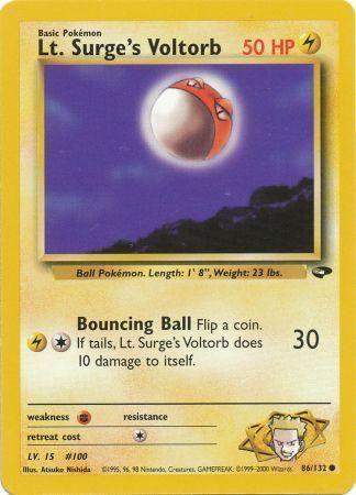 Lt. Surge's Voltorb 086/132 - Gym Challenge Unlimited