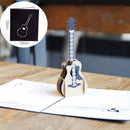 3D Guitar Birthday Greeting Card