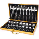 36-Piece Stainless Steel Tableware Set Gift Box