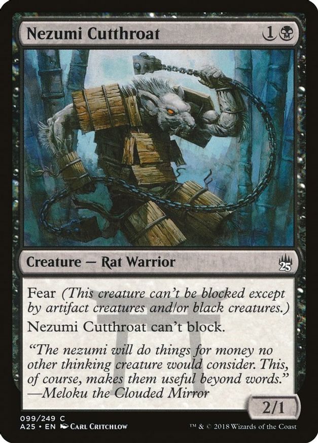 Nezumi Cutthroat | 99 | Masters 25