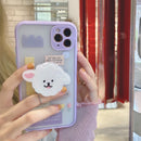 Apple Phone Case with Bracket Frosted Finish