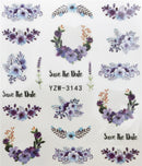 Horror Halloween Nail Sticker Maple Leaf Seahorse Water Sticker