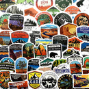 National Park 50 Stationery Waterproof PVC Stickers