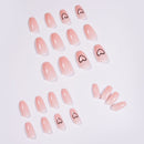 Nude Short Ballet Love Wearing Nail Finished Nail Nail Patch Nail Patch Waterproof Detachable