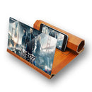 Mobile Phone Volume Magnifier Wood Grain 3D Mobile Phone Screen Magnifier HD