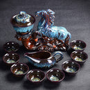 Kiln Stone Mill Anti-Scalding Silver Tea Set