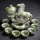 Kiln Stone Mill Anti-Scalding Silver Tea Set