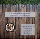 Acrylic Window Transparent Semi-circular Cover Pet Fence Window