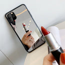 Glass Phone Case Selfie Makeup