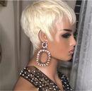Golden Synthetic Short Straight Hair Wig