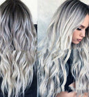Mid-Length Mixed Color Micro-Volume Fashion Wig
