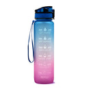 1L Tritan Motivational Water Bottle with Time Marker