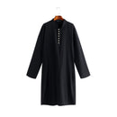 Arabic Style Simple Long Men's Shirt Muslim Robe
