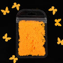Multicolor Medium Butterfly Nail Sequins In Bone Bag