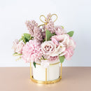 Small Potted Dried Flower Bouquet Decor