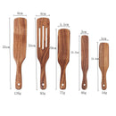 Acacia Teak Wooden Spatula Cooking Utensil Set