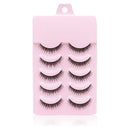 Natural Short Cross False Eyelashes Handmade Fake Eye Lashes Makeup USA