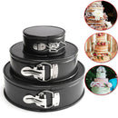 3PCS Non Stick Cake Mold Set Round Baking Pans