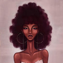 Graffiti Hip Hop African Girl Shower Curtain