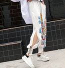 Summer Loose Cartoon Sequined Wide-Leg Pants Women