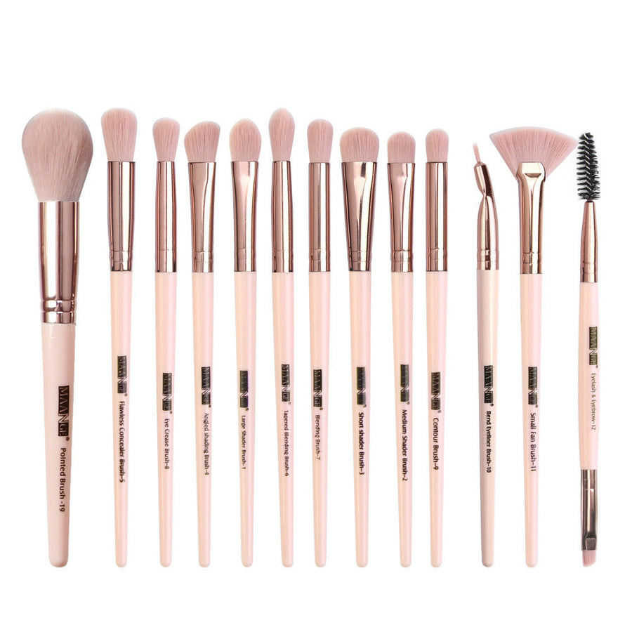 Maange 13-Piece Eye Makeup Brush Set: Beauty Tool Essentials