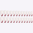 Rose Gold Beveled Edge French Manicure Fake Nails