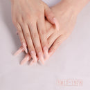 Long Pointed Solid Color False Almond Nails