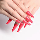 Long Coffin Fake Nails - Variety of Colors Available
