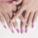 Assemble Ballet Nails Trapezoidal Coffin Fake Nails