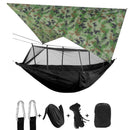 Portable Parachute Hammock with Mosquito Net - Army Green
