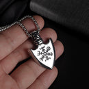 European Stainless Steel Shield Pendant