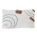 Abstract Line Tufted Throw Pillow