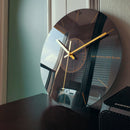 Luxury Silent Glass Wall Clock Living Room Decor