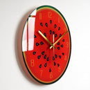 Luxury Silent Glass Wall Clock Living Room Decor