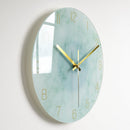 Luxury Silent Glass Wall Clock Living Room Decor