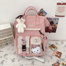 Girls Heart Junior High School Students Large Capacity Backpack Girls