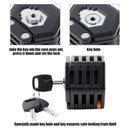 Hamburg Alloy Foldable Bike Lock – Anti-Theft with 3 Keys & Mount Bracket