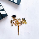 Graduation Cake Topper Acrylic Letter Flag
