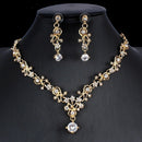 Golden Zircon Bridal Jewelry Set
