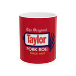 Taylor Ham Pork Roll Ceramic Mug, (11oz, 15oz)
