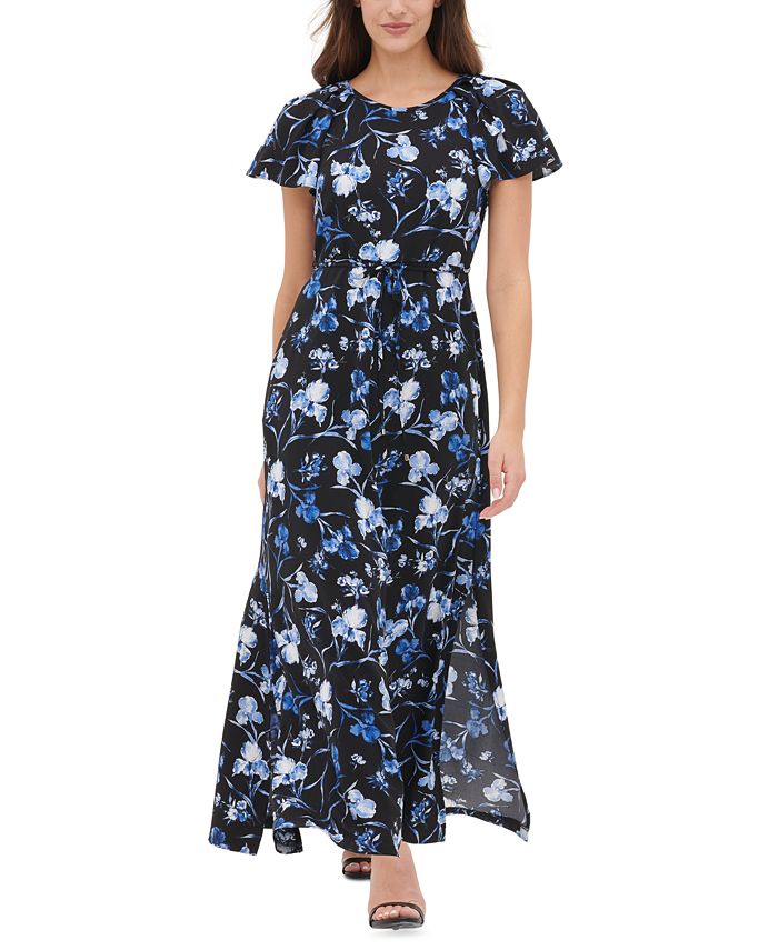 tommy hilfiger maxi dresses Tommy Hilfiger Floral-Print Maxi Dress