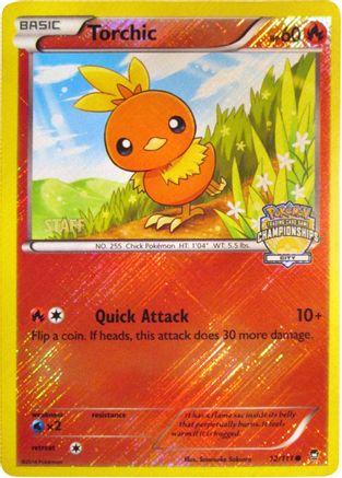 Torchic 012/111 - League & Championship Cards - Reverse Holofoil