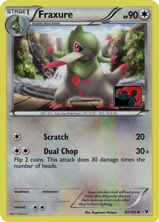 Fraxure (League Promo) 087/101 - League & Championship Cards Reverse Holofoil